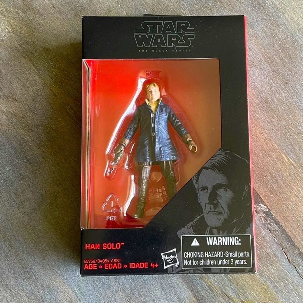 Star Wars Black Series 3.75” TFA Han Solo w/ Jacket Figure NIB!